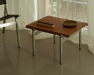 FRAMA Union Side Table | Aluminum / Warm Brown Ash