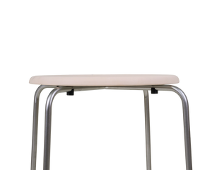 FRAMA Petit Rond Stool | Stainless Steel / Leather Seat