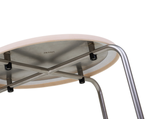 FRAMA Petit Rond Stool | Stainless Steel / Leather Seat