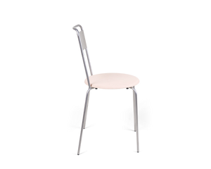 FRAMA Petit Rond Chair | Stainless Steel / Leather Seat