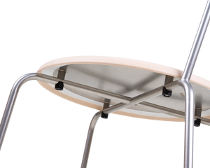 FRAMA Petit Rond Chair | Stainless Steel / Leather Seat