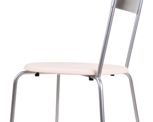 FRAMA Petit Rond Chair | Stainless Steel / Leather Seat