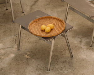 FRAMA Union Stool | Aluminum / Taupe Mesh