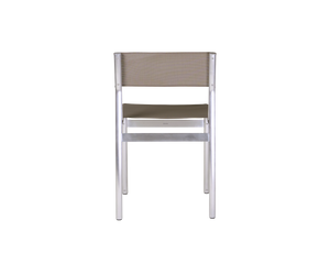 Union Chair | Aluminum / Taupe Mesh