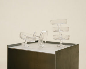 FRAMA 0405 Stem Glass Set of Four | Clear | Wide