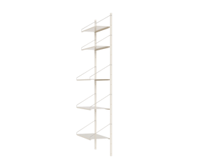 Shelf Library Single Section | Warm White Steel | H185.2 / W60