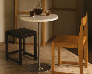 Table 57 | White / Stainless Steel | Ø55