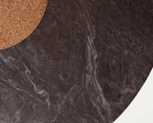 FRAMA Sintra Small Side Table in Black Marble Cork