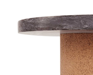 FRAMA Sintra Small Side Table in Black Marble Cork