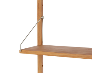 FRAMA Shelf Library Desk Section | Natural Oak | H1148 / W80