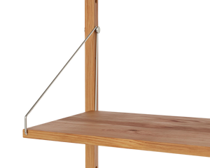 Shelf Library Single Section | Natural Oak | H1148 / W40