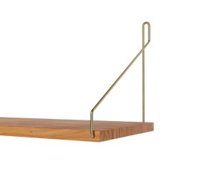 FRAMA Shelf Natural Oak D20/W40 Brass