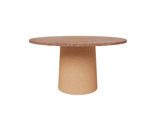 FRAMA Sintra Dining Table | Red Limestone / Cork