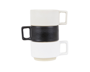 Otto Ceramic Mug with Handle | White
