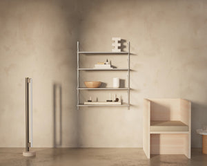 FRAMA Shelf Library Add-on Section | Stainless Steel | H1084 / W80