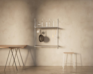 FRAMA Shelf Library Hanger Section | Stainless Steel | H1084 / W80