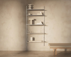 FRAMA Shelf Library Single Section | Stainless Steel | H1852 / W80
