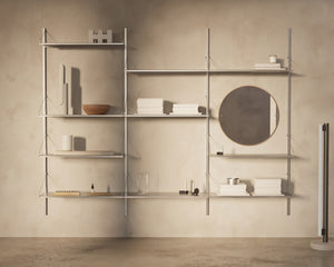 FRAMA Shelf Library Triple Section | Stainless Steel | H1852 / W80
