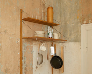 Library Hanger Shelf | Natural Oak | D40 / W80